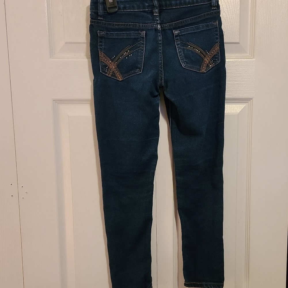 Squeeze Girls Dark Denim Skinny Jeans size 8 - Picture 5 of 5